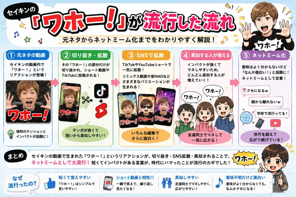 セイキンの“ワホー”元ネタは何？流行理由や元動画を調査しました！